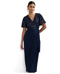 Phase Eight Women's Janessa Sequin Wrap Maxi Dress