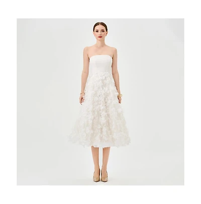 Bariano Women's Strapless Midi Dress