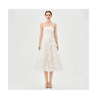 Bariano Women's Strapless Midi Dress