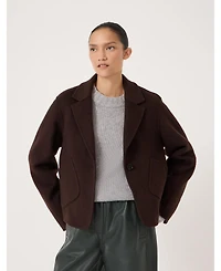 Hush Women's Mina Pure Wool Double Faced Blazer