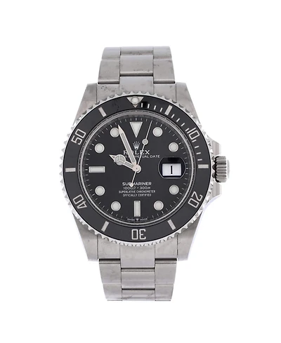 Pre-Owned Rolex Oyster Perpetual Submariner Date Automatic Watch in Stainless Steel and Cerachrom 41mm