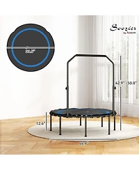 Soozier 45" Rebounder Trampoline for Adults, Foldable Trampoline,