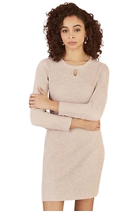 Yumi Women's Rib Knit Tunic Dress