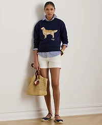 Lauren Ralph Petite Riednee Crew Neck Sweater