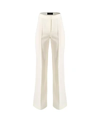 Ivonne Women's Straight-Leg Tailored Trousers in Natural Tone