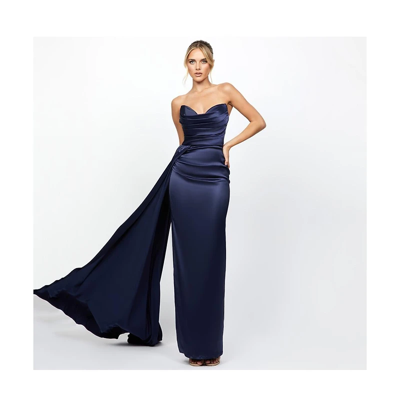 Bariano Women's Bonni Strapless Sash Gown