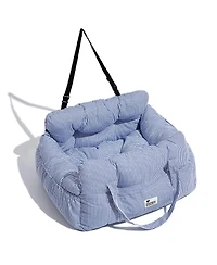 FunnyFuzzy Portable Leisure Outing Dog Car Single-Seat Bed, Stripe