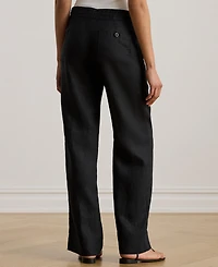 Lauren Ralph Wide-Leg 100% Linen Pants