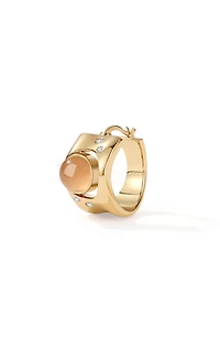 Retro Chic Dawn Light Hoop Earrings