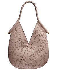 Donna Karan New York Baldwin Floral Perforated Large Shoulder Bag