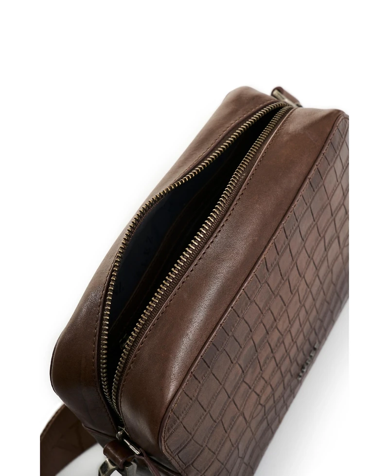 Velez Leather Crossbody Bag with Adjustable Straps