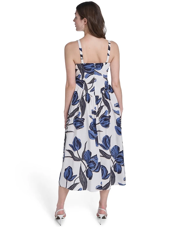Vince Camuto Women's Printed Halter Fit & Flare Dress | MainPlace Mall