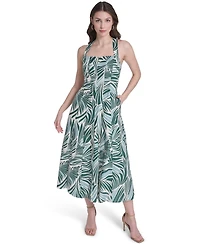 Vince Camuto Women's Square Neck Midi Dress