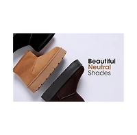 London Rag Derta Soft Microfiber Snow Boots Women