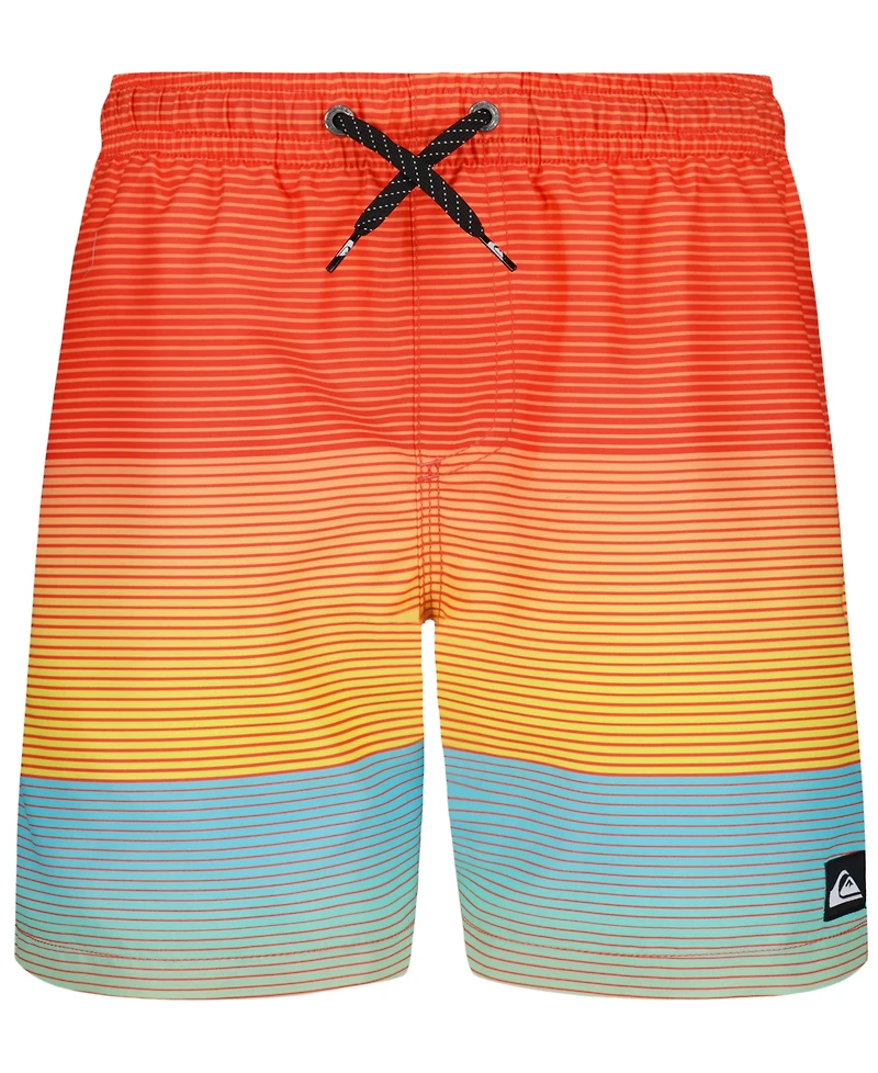 Quiksilver Boys' 8-20 Everyday Mix Stripe Swim Board Shorts