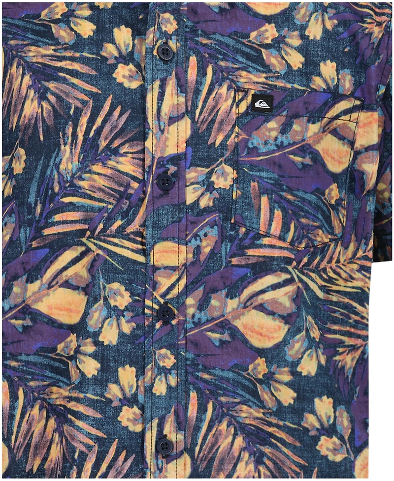 Quiksilver Boys' 8-20 Heatmap Palm Printed Shirt