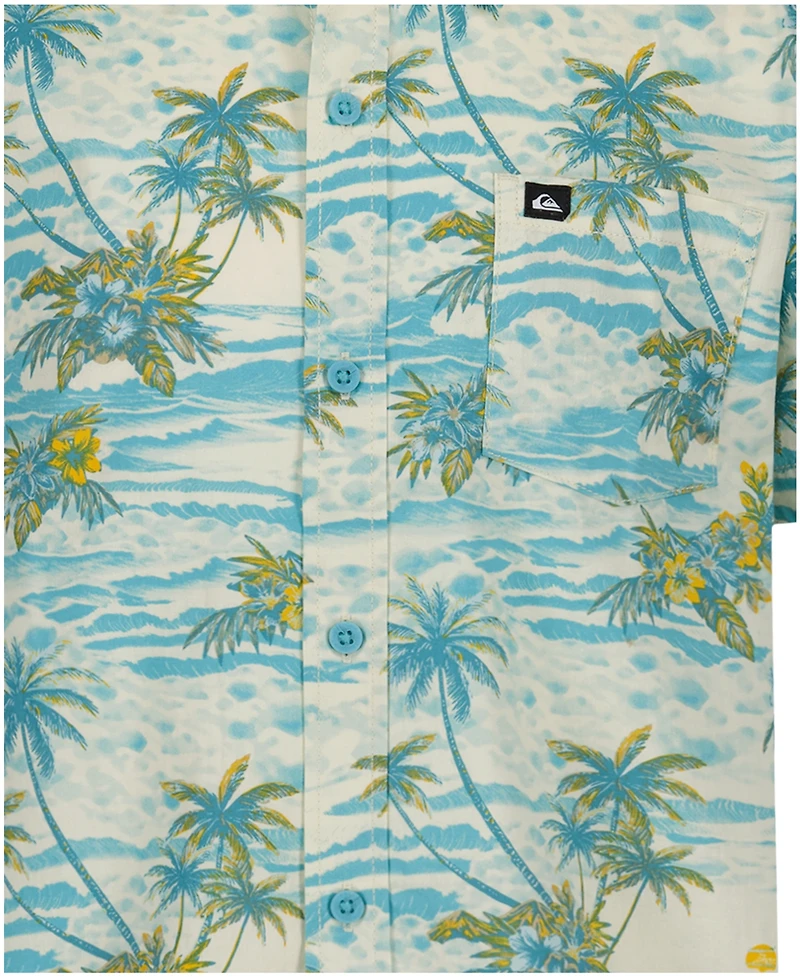 Quiksilver Boys' 8-20 Sundown Classic Printed Short-Sleeve Shirt