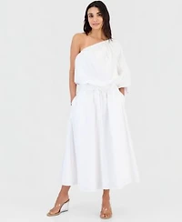 I.N.C. International Concepts Petite Asymmetrical Top Midi Skirt Macys Exclusive