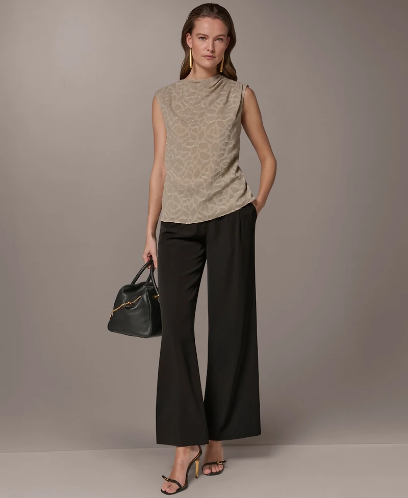 Donna Karan New York Petite Mock Neck Top