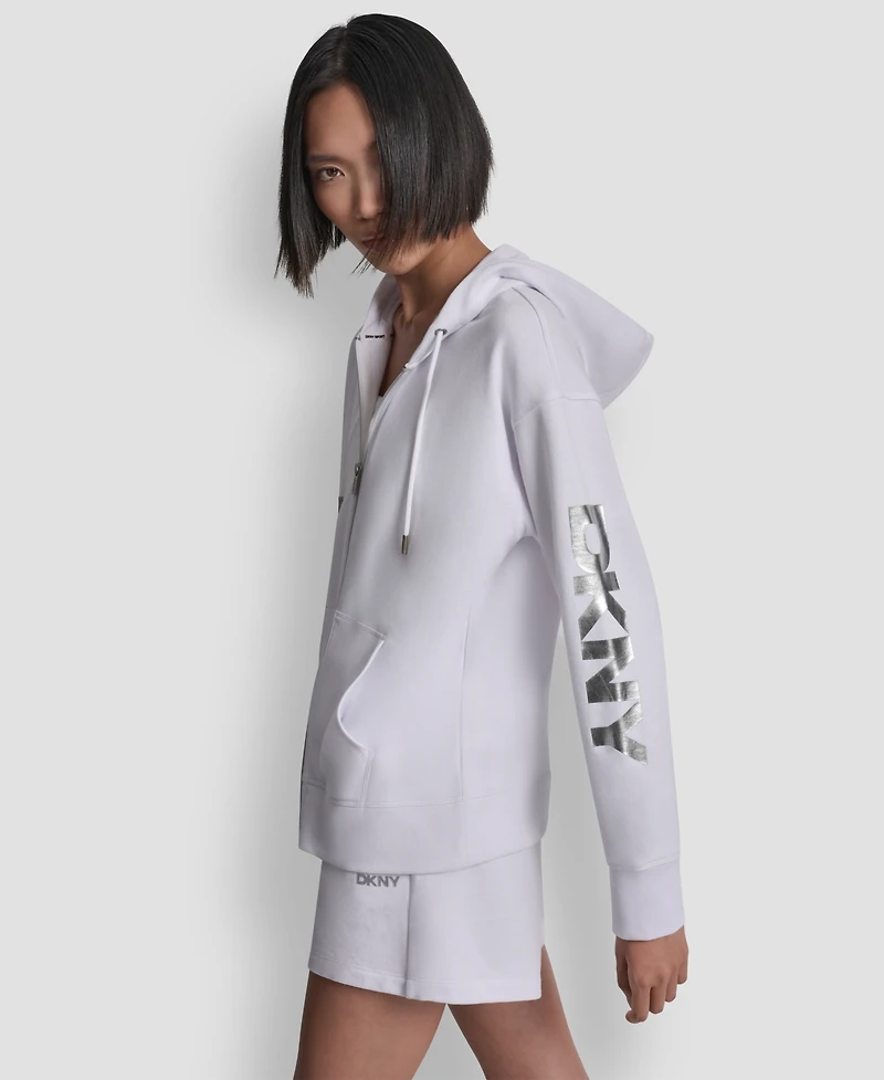 Dkny Sport Women's Regular-Fit Full Zip Hoodie