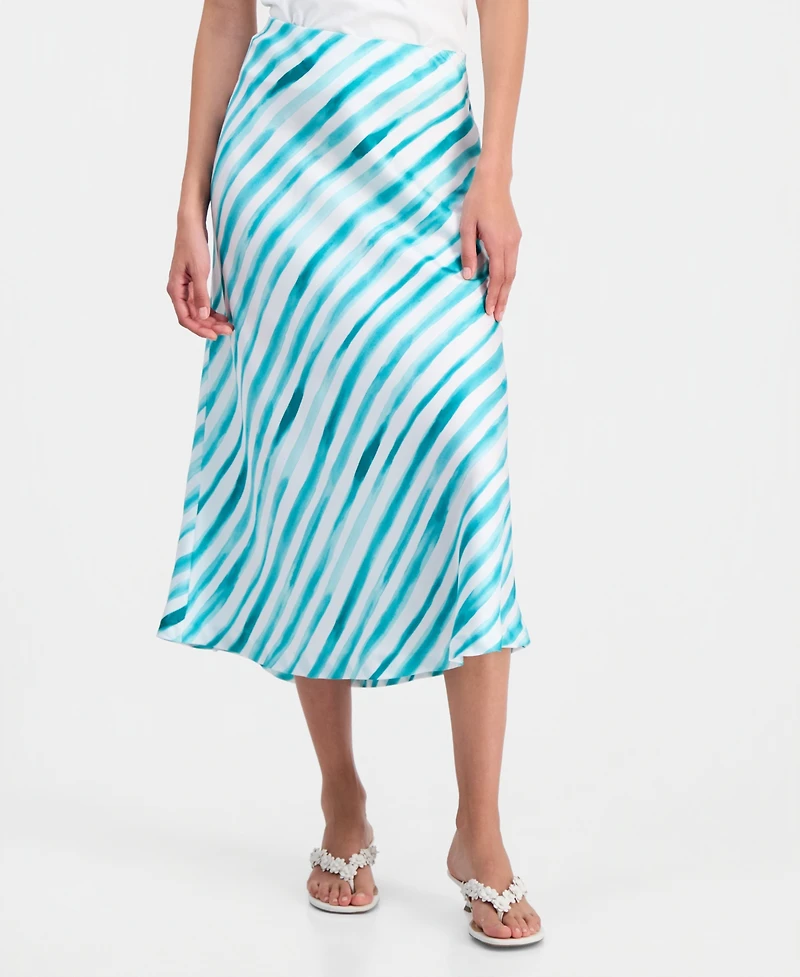 On 34th Women's Printed Midi Slip Skirt