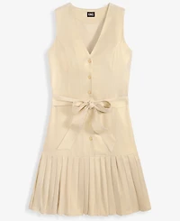 I.n.c. International Concepts Women's Sleeveless Linen-Blend Dress, Macy's Exclusive