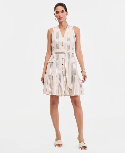I.n.c. International Concepts Women's Sleeveless Linen-Blend Dress, Macy's Exclusive