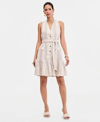 I.n.c. International Concepts Women's Sleeveless Linen-Blend Dress, Macy's Exclusive