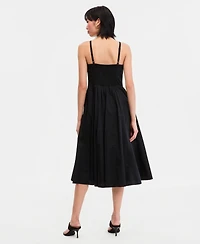 I.n.c. International Concepts Women's Sleeveless Seamed Midi Dress, Macy's Exclusive