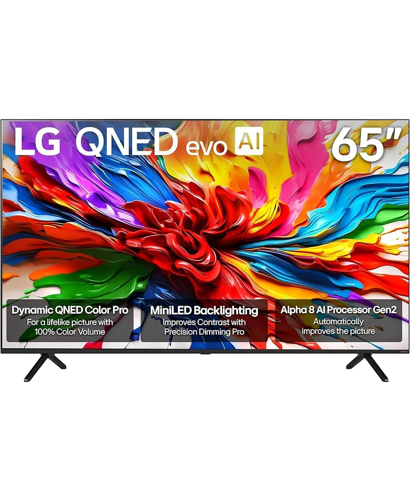 Lg 65QNED92AUA 65 Inch 4K QNED Mini Led evo Ai Smart Tv with a Jbl Bar-700-MK2 Soundbar (2025)