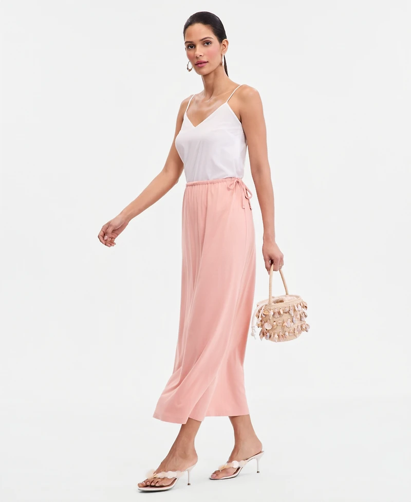I.n.c. International Concepts Women's Side-Tie Knit Midi Skirt, Macy's Exclusive