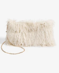 Feather Fringe Clutch, Macy's Exclusive- Molly Rogers Capsule Collection