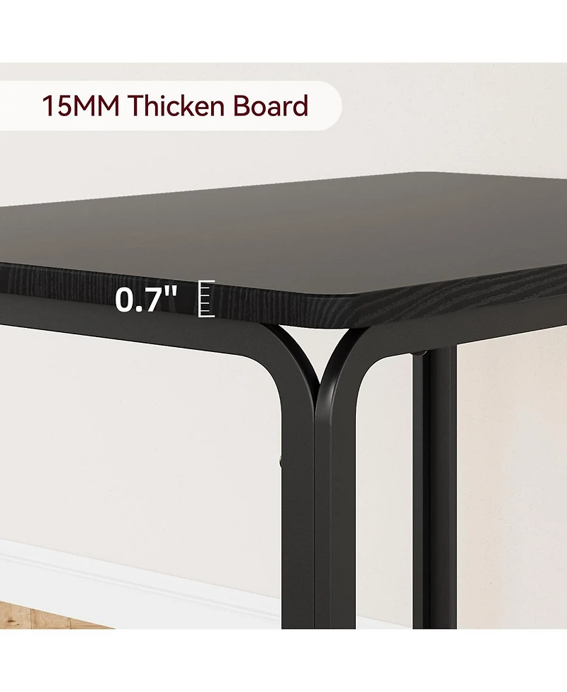 gaomon 3 Piece Dining Table Set for 2 Metal Frame Wood Kitchen Table and 2 Chairs Small Dining Furniture Set for Small Space Apartment Dining Room