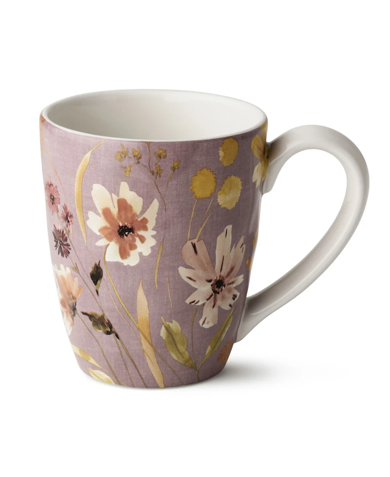 Certified International Wildflowers Assorted Mugs, Set of 4