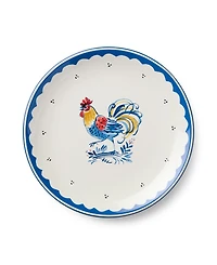 Certified International French Rooster Salad Plates, Set of 4