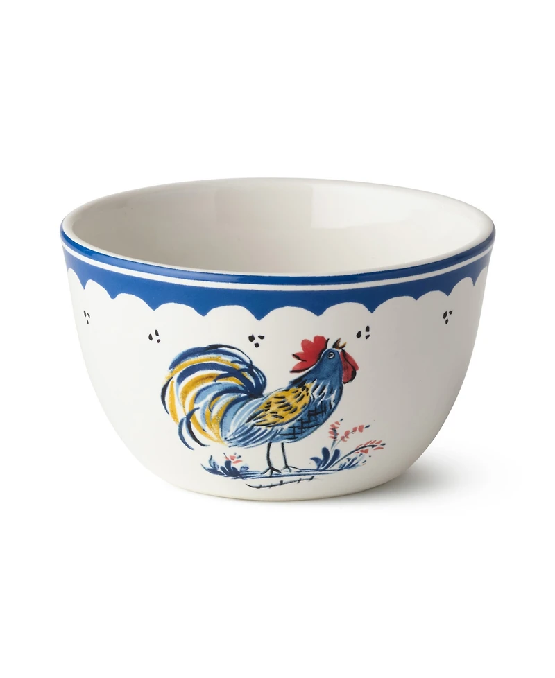 Certified International French Rooster Ice Cream Bowls, Set of 4