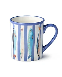 Certified International Something Fishy Mugs, Set of 4