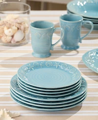 Certified International Coastline Salad Plates, Set of 4