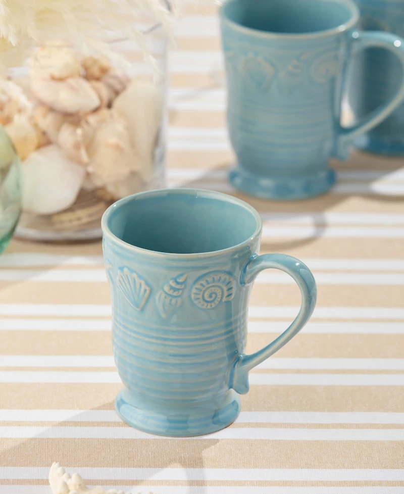 Certified International Coastline Mugs, Set of 4
