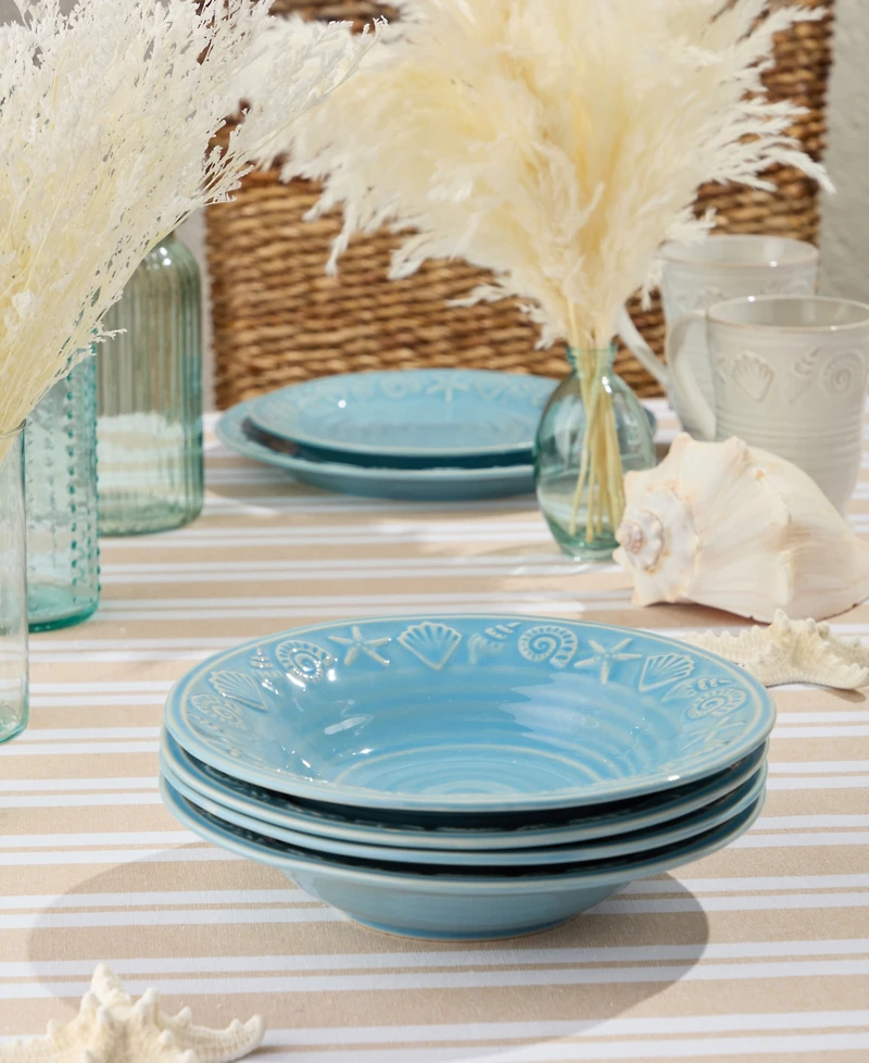 Certified International Coastline Soup Bowls, Set of 4