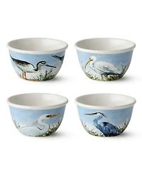Certified International Coastal Birds Ice Cream Bowls, Set of 4