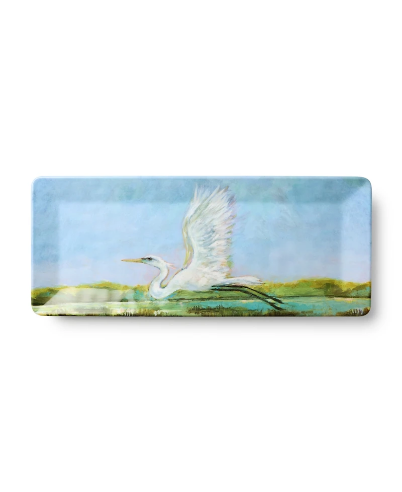 Certified International Coastal Birds Melamine 3-Pc. Hostess Set