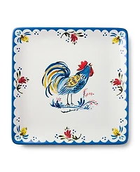 Certified International French Rooster Square Platter