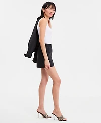 I.n.c. International Concepts Women's Pull-On Linen-Blend Shorts, Macy's Exclusive