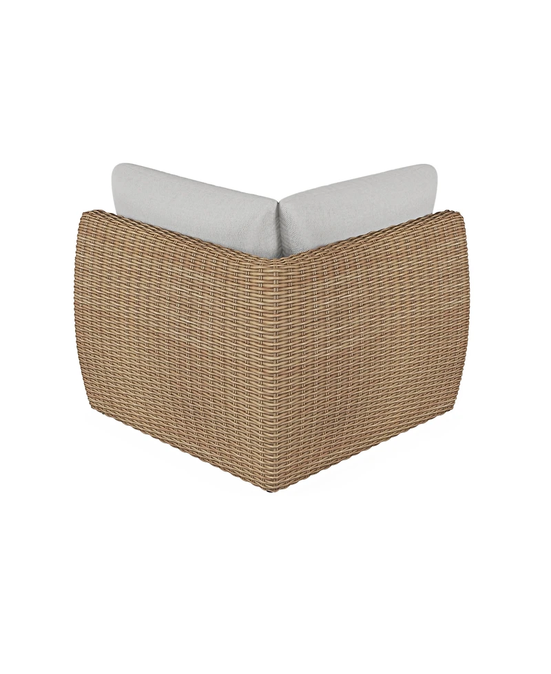 Sculptura 36" Aluminum Outdoor Corner Club Chair, Created for Macy's