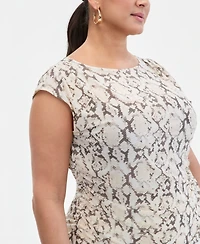 I.n.c. International Concepts Plus Sleeveless Side-Ruched Top, Macy's Exclusive