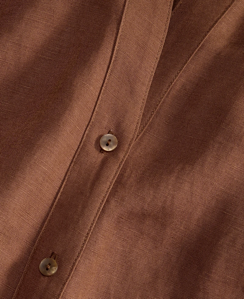 I.n.c. International Concepts Plus Linen-Blend Tunic, Exclusively at Macy's