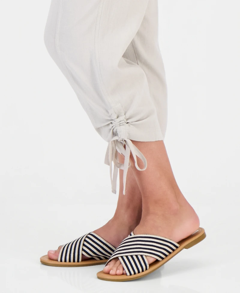 Style & Co Petite Cropped Tie-Hem Pants, Macy's Exclusive