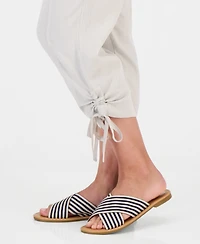 Style & Co Petite Cropped Tie-Hem Pants, Macy's Exclusive