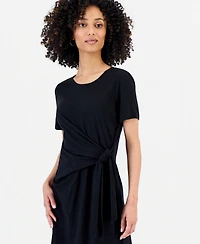 Style & Co Petite Tie-Waist T-Shirt Dress, Macy's Exclusive